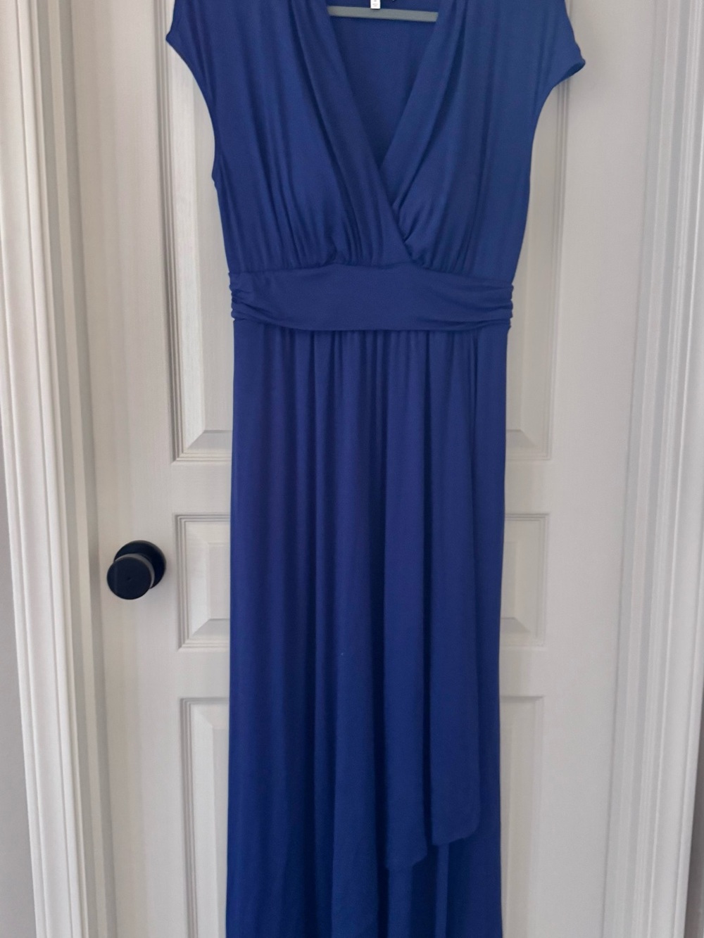 SOMA Medium Blue Midi Wrap-Style Dress. SZ Medium Excellent Condition - Picture 2 of 5